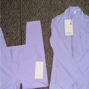 lululemon athletica Lavender High-Rise Leggings & Zip Jacket Set